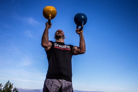 Cavemantraining kettlebell man kettle bell photo