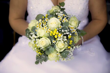 The wedding bouquet romantic photo