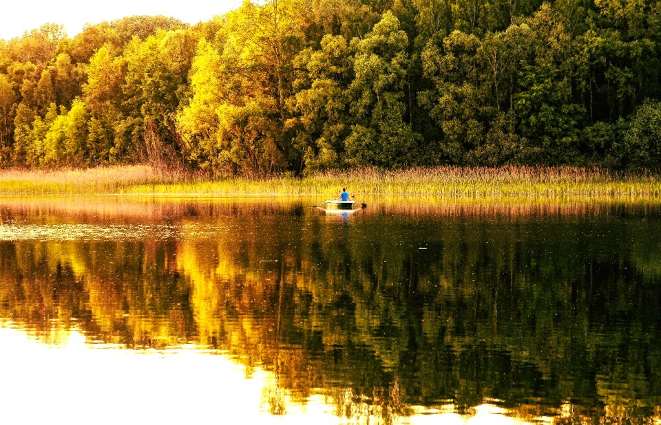 Nature landscape reflection photo