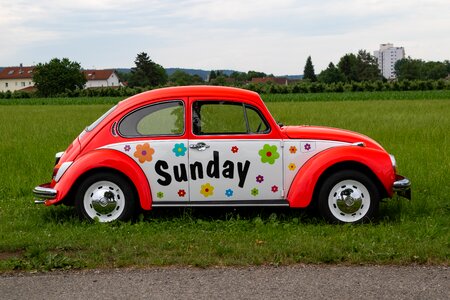 Oldtimer vw beetle auto