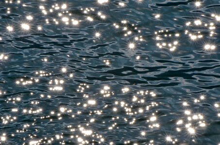 Sun reflection sea photo