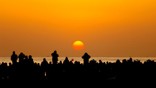 Silhouette in the new year gangneung photo