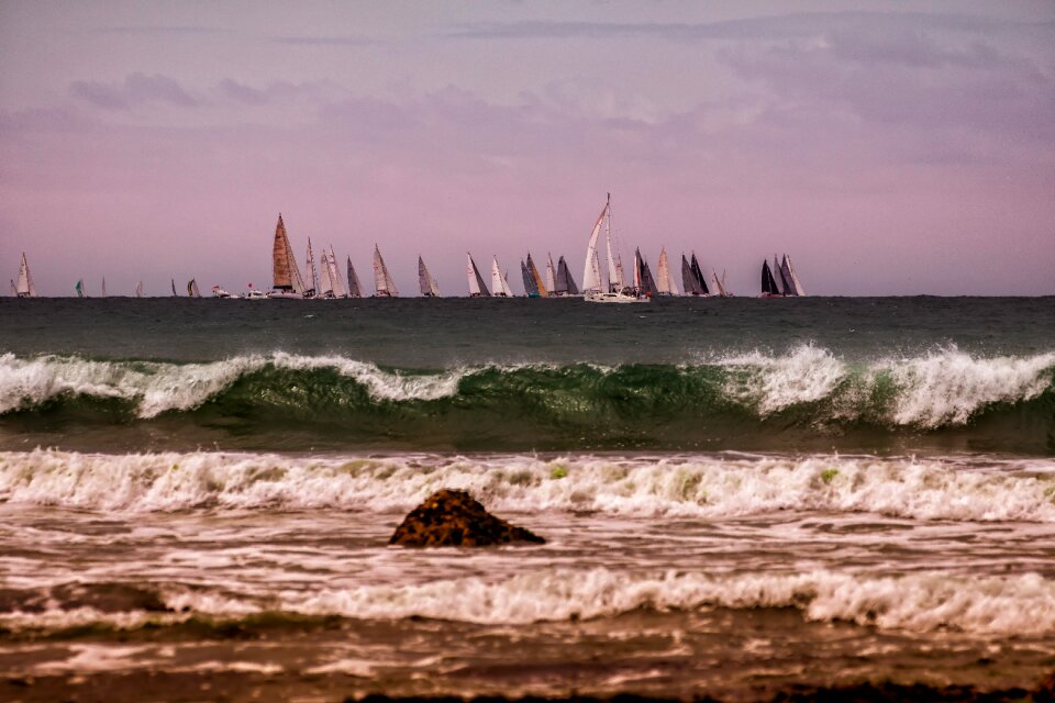 Water sailboat travel