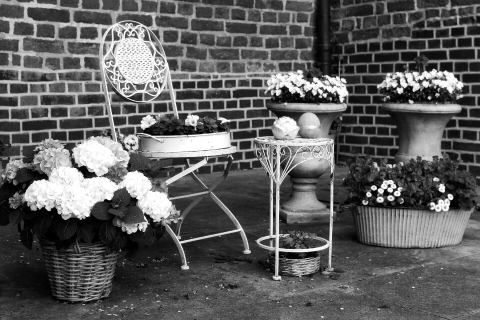Romantic black white wall