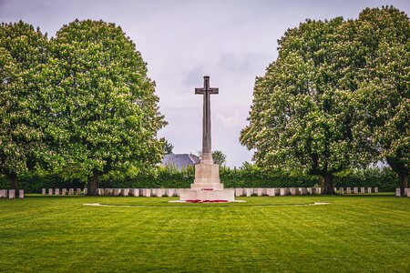 D-day normandy graveyard photo