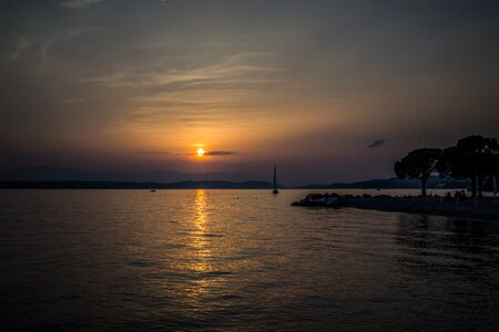 Water sky twilight