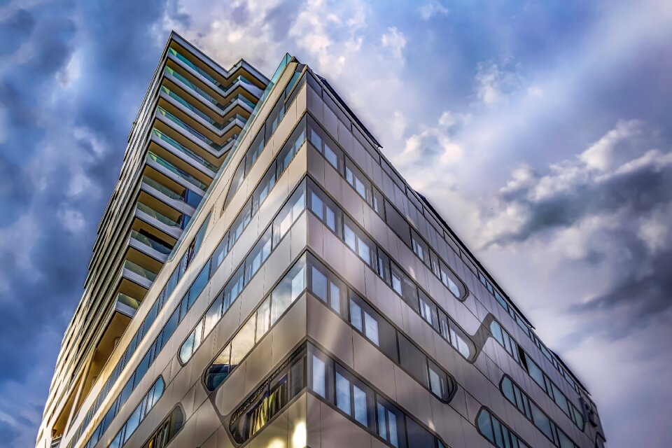 Architecture clouds skyline