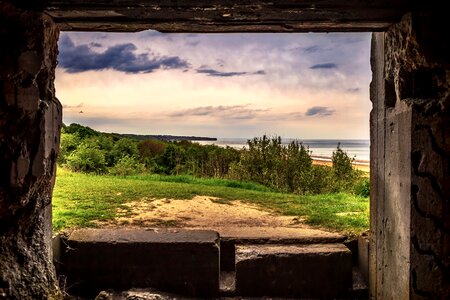 German bunker view