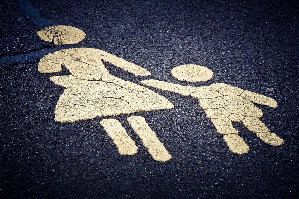 Road marking traffic characters