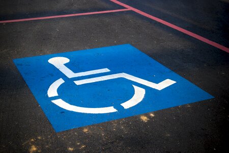 Parking symbol handicap photo