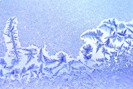 Frost winter crystals photo