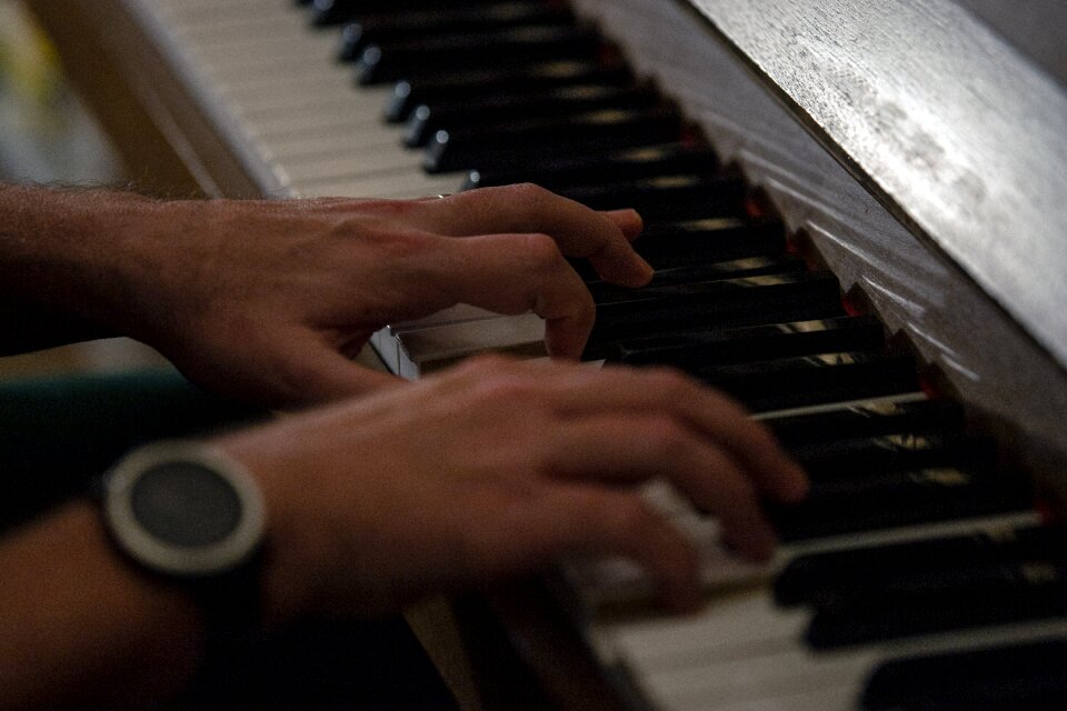 Musician piano play
