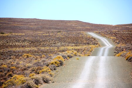Karoo gravel road desert photo