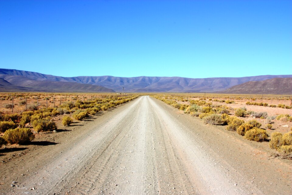 Karoo gravel road desert