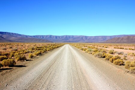 Karoo gravel road desert photo