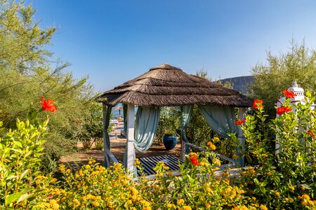 Tourism relaxation hut