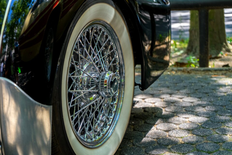 Spoke wheels auto oldtimer