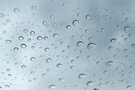 Water droplets close up macro photo