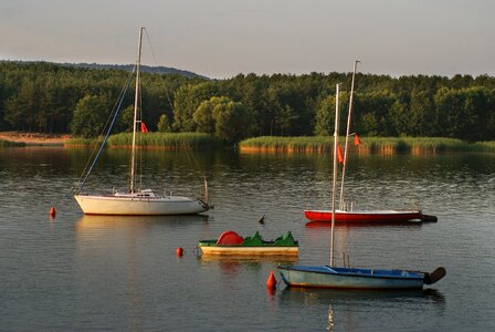 Lake nature boats photo
