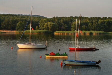 Lake nature boats