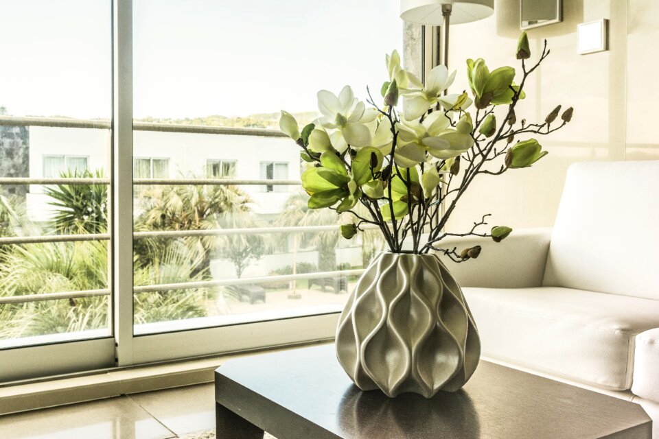 Inside contemporary room
