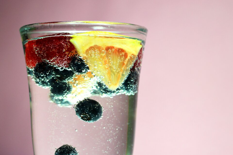 Healthy fruit glass