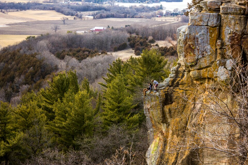 Bluffs dangerous landscape