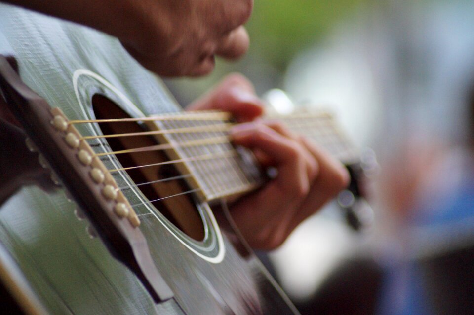 Music instrument guitarist