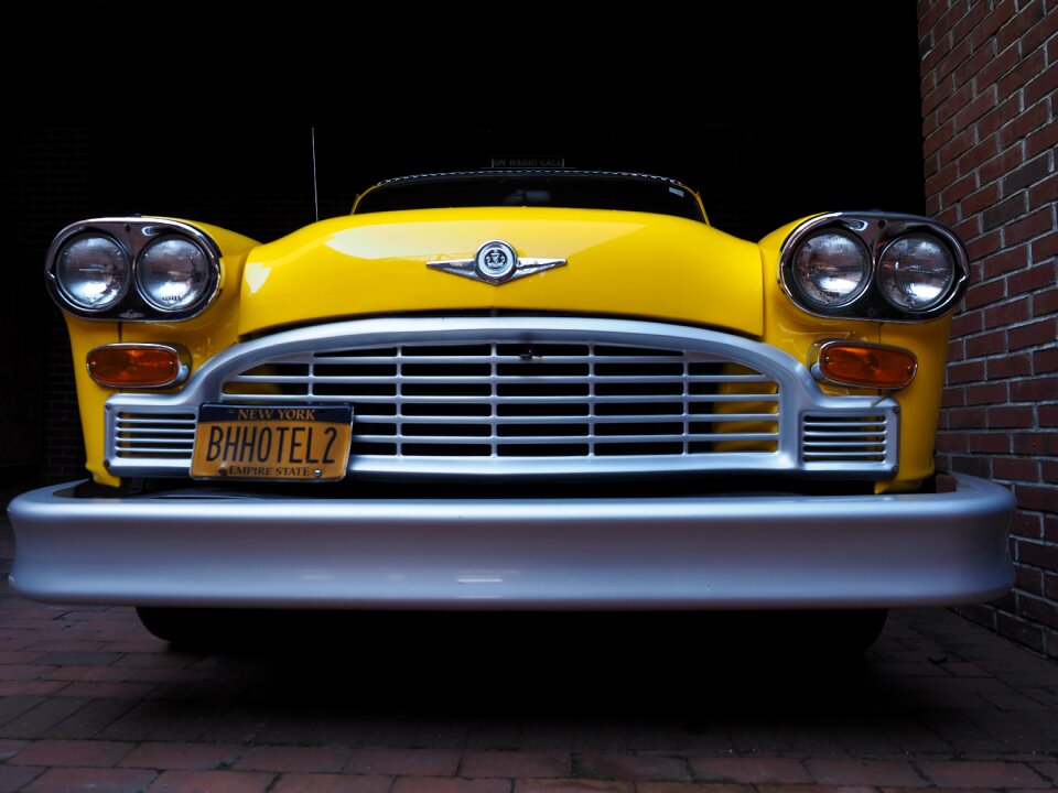 Vintage car vintage taxi travel