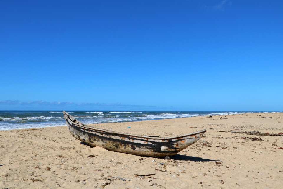 Sea sand fishing photo