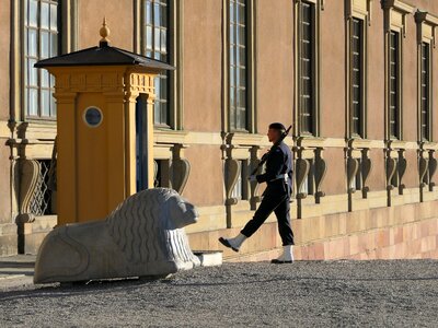 Ceremonial posture body guard