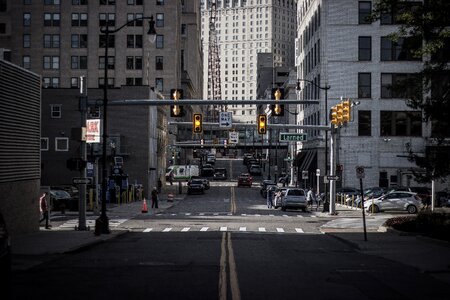 Motor city gray street gray lights