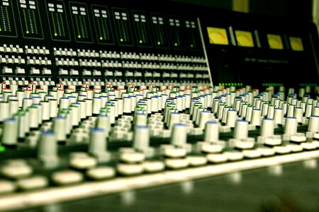 Mixer sound broadcast photo