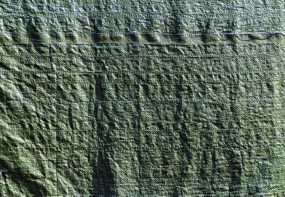 Weather protection graphically wrinkled