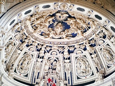 Ceiling relief baroque stucco