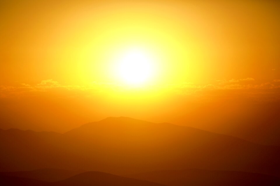 Mountains sky solar