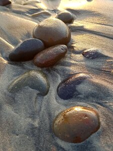 Sea pebbles beach photo