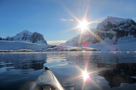 Polar ice frozen