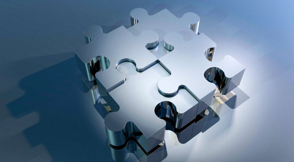 Puzzles memory cards covered with together
