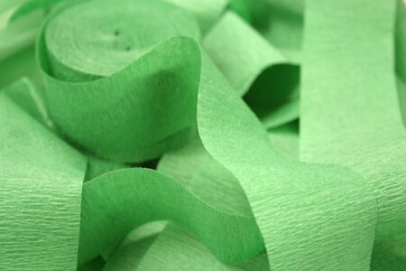 Crepe paper green paper green party