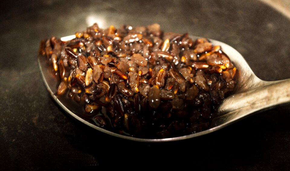 Forbidden rice rice cooking health food