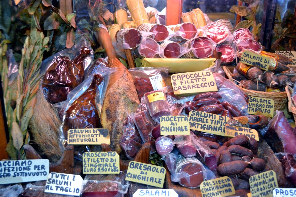 Delicatessen shop butcher