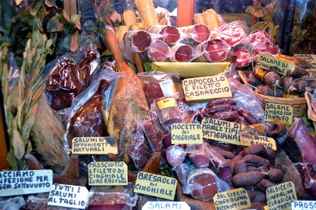 Delicatessen shop butcher
