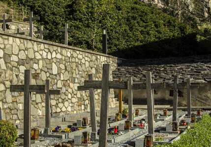 Cemetery alpine switzerland