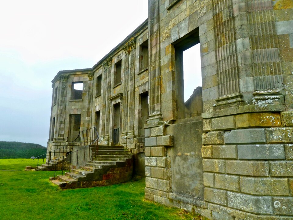 Abandoned masonry building