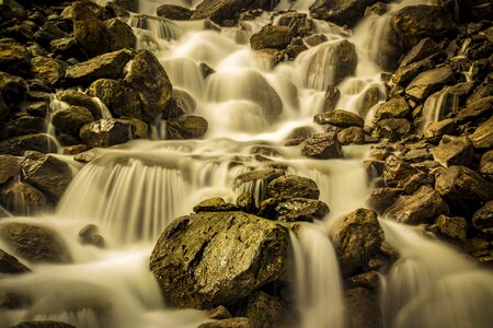 Water flowing nature