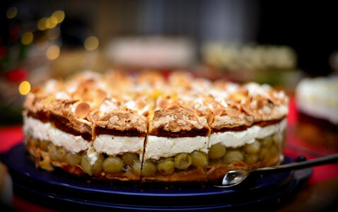 Pie gooseberries cake buffet photo