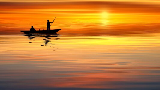 Human sea water photo