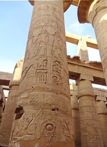 Temple hieroglyphs archaeology photo