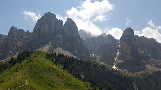Mountains dolomites rock